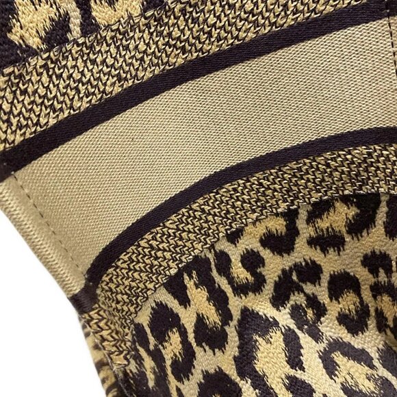 Auth DIOR/ChristianDior Book Tote Large Bag - Beige Dark Brown Jacquard Tote Bag - Picture 13 of 16